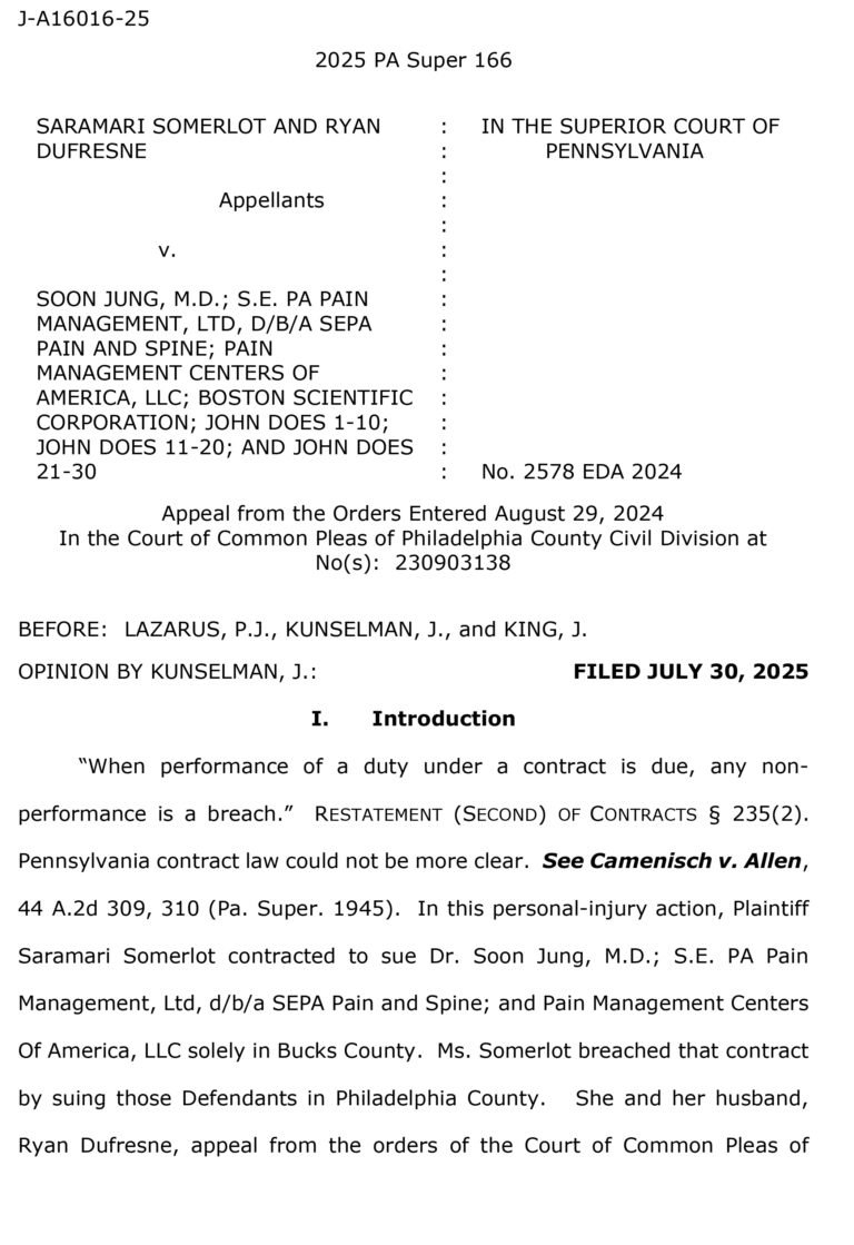 Read more about the article Superior Court Decision Puts Patients on Notice: Read Before You Sign!